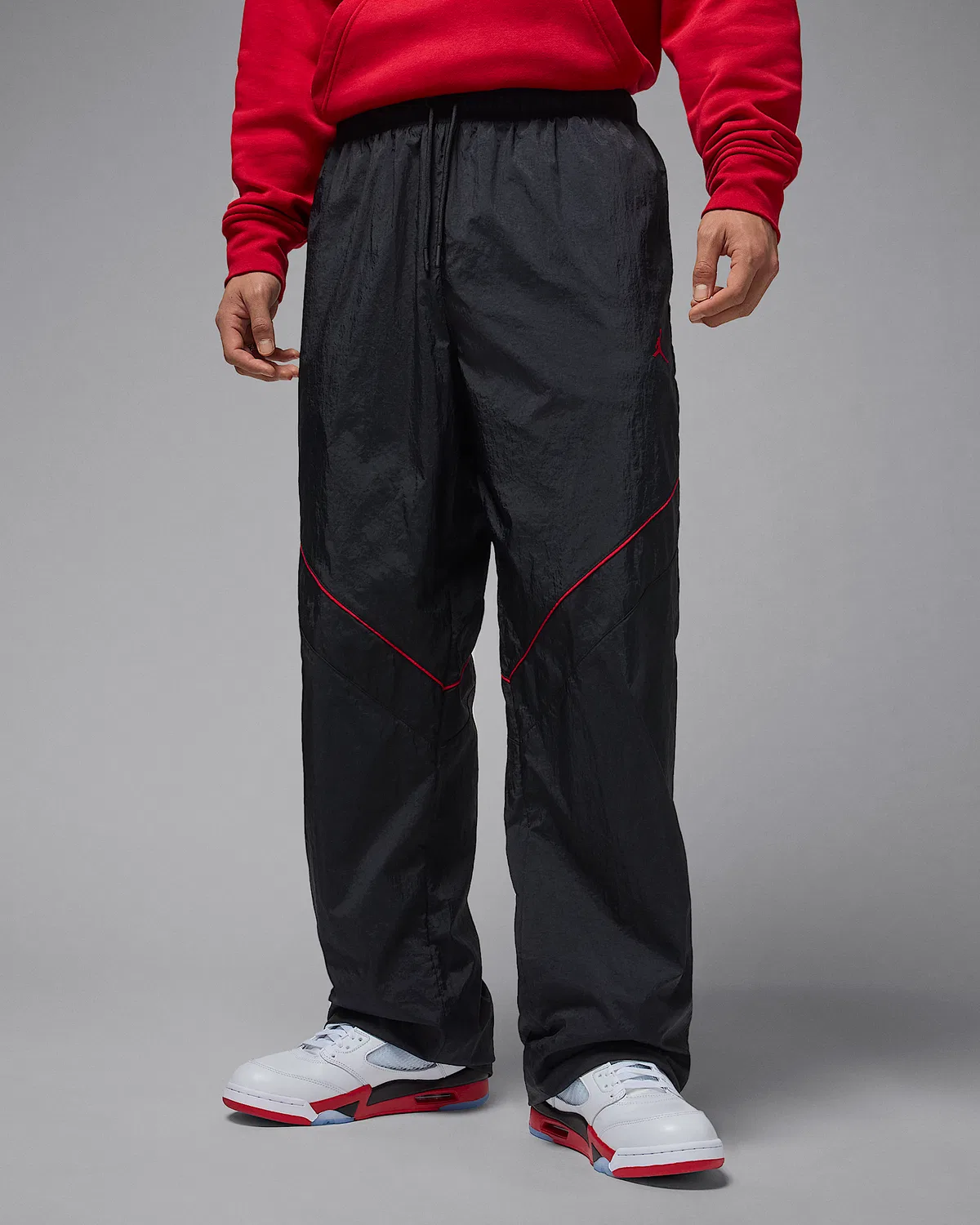 Мужские штаны Jordan Brooklyn Draft, Black/Gym Red/Gym Red
