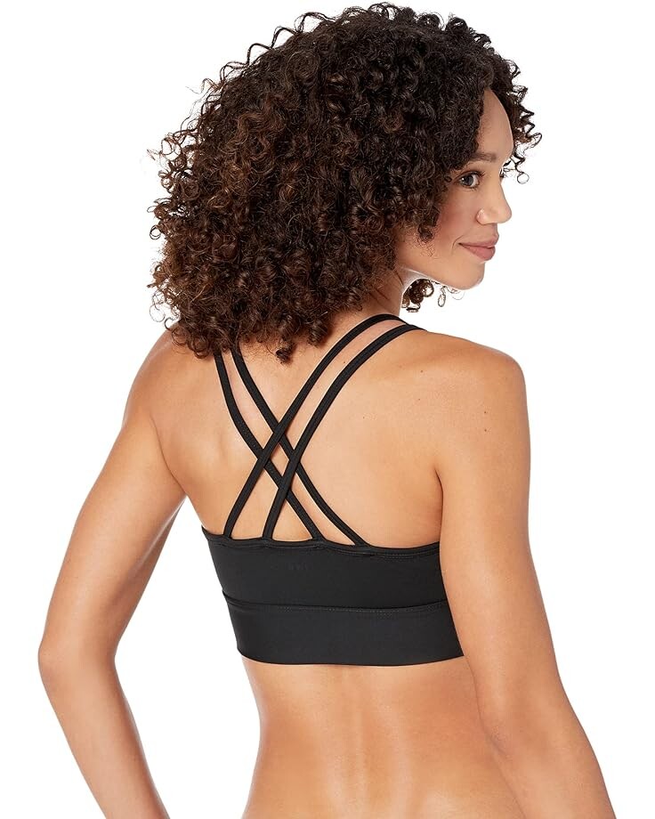 

Бюстгальтер Madewell MWL Flex Strappy Sports Bra, реальный черный