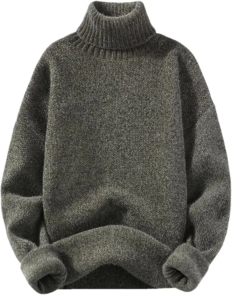 

Мужской свитер с воротником-гольф HEYDHSDC