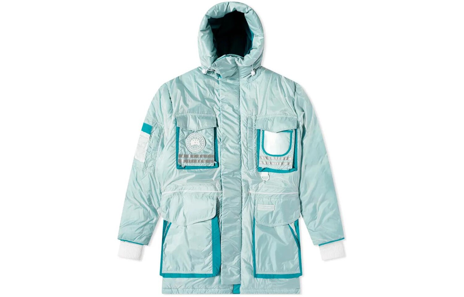 

Пуховик мужской синий Canada Goose