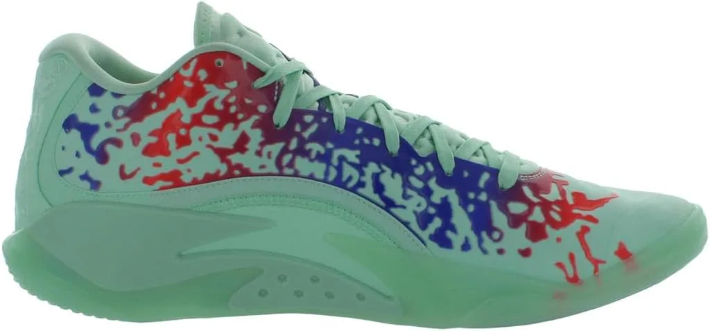 Мужские кроссовки Jordan Zion 3 (DR0675-106, белый/университетский красный/цементно-серый) Nike, мятный/зеленый — фото 3