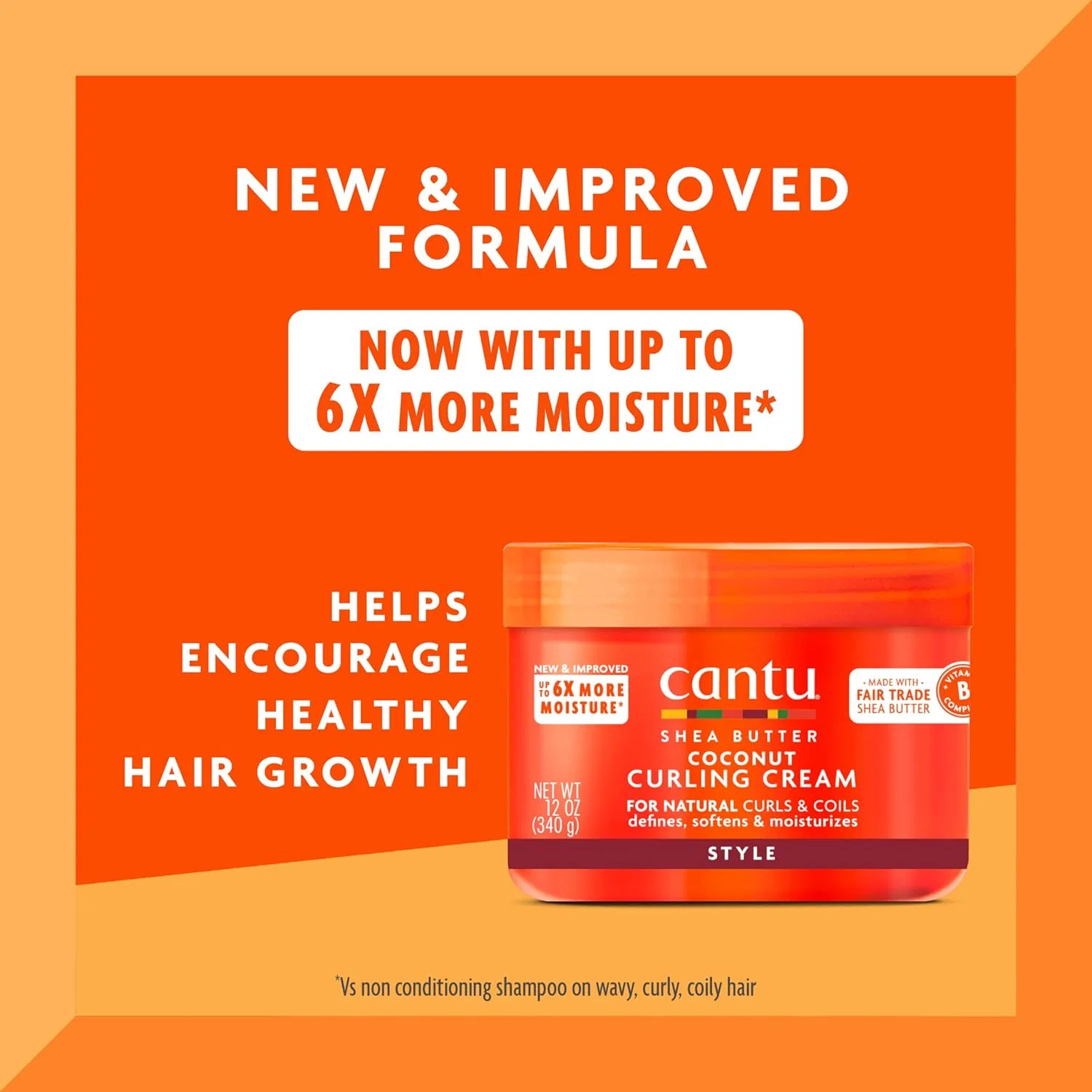 Крем для формирования локонов «Shea Butter Coconut Curling Cream» от Cantu, 4 шт. Shea Moisture — фото 2