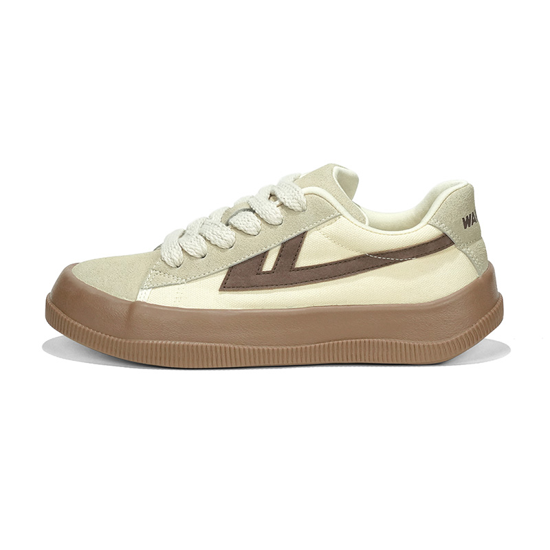 

Кроссовки WARRIOR Skateboarding Shoes Unisex Low-top Beige, коричневый