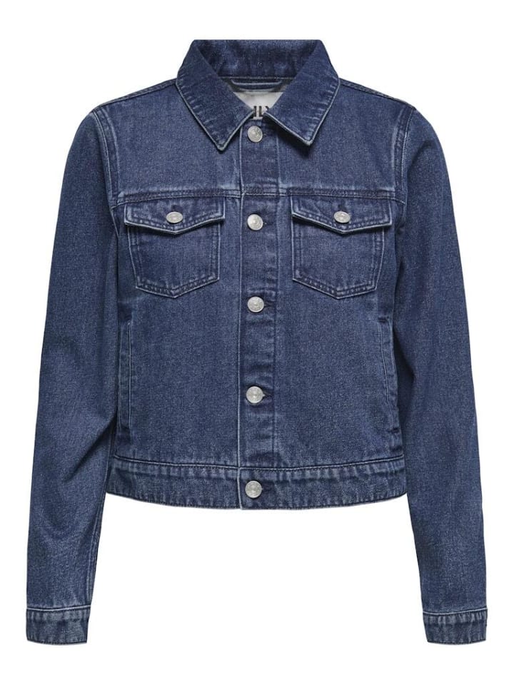 

Джинсовая куртка ONLY Jeansjacke, цвет Dark Blue Denim