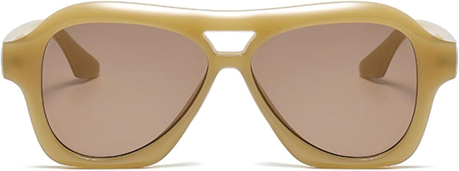 

Солнцезащитные очки Willochra Fashion Pilot для женщин и мужчин, ретро, ​​увеличенного размера, с двойным лучом, для вождения, модные оттенки, защита от УФ-излучения UV400, C4