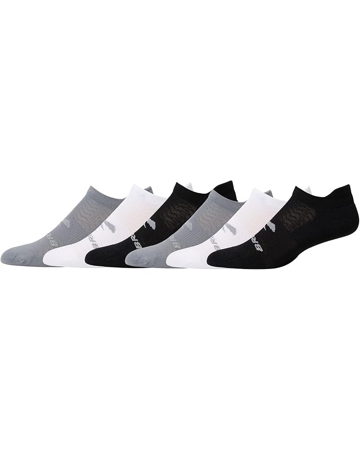 

Носки Unisex Brooks Run-In No Show Socks 6-Pack, цвет Asphalt/White/Black