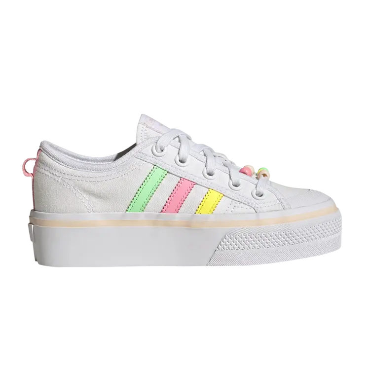 

Кроссовки Adidas Nizza Platform J, белый