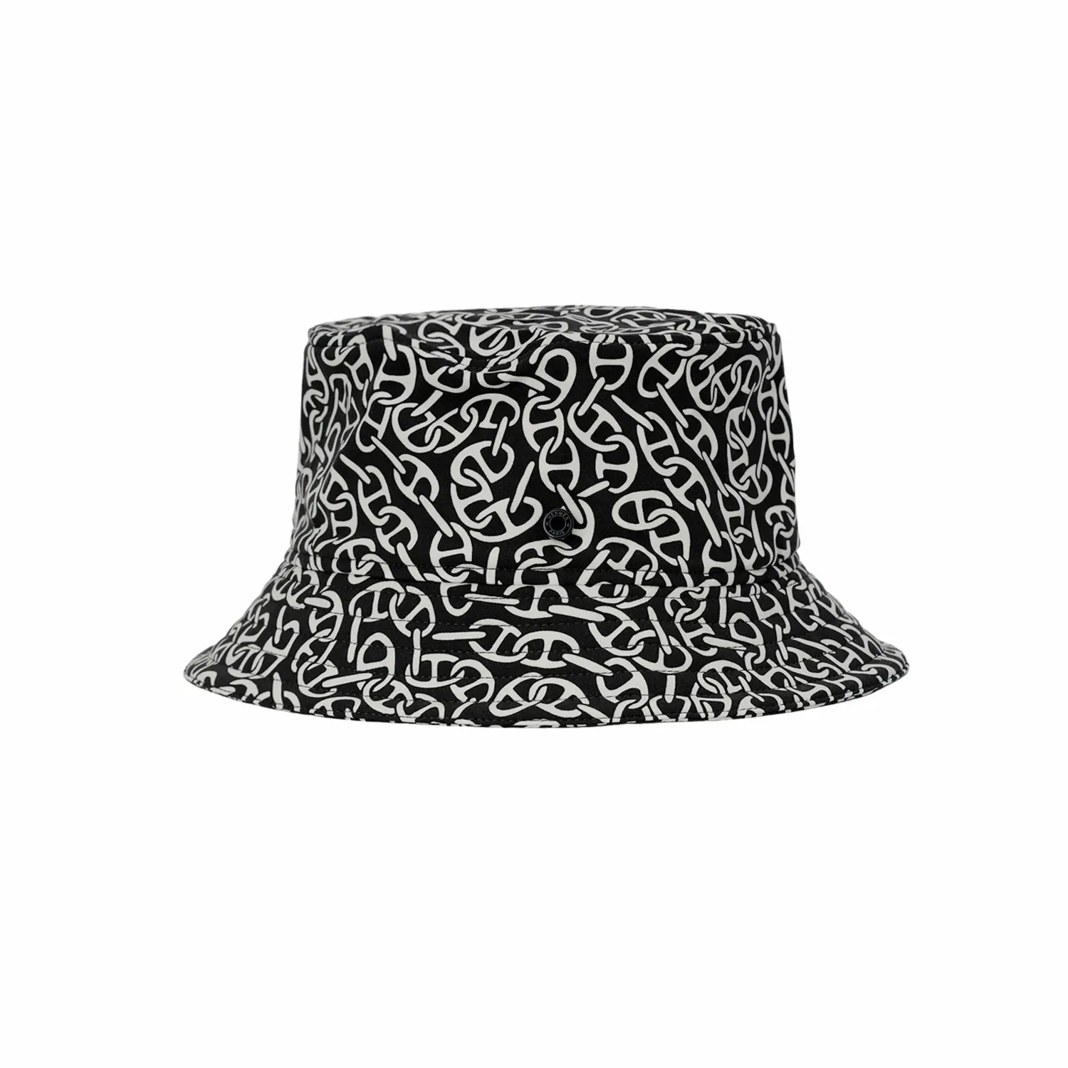 

Полиэстеровая панама женская черная HERMES