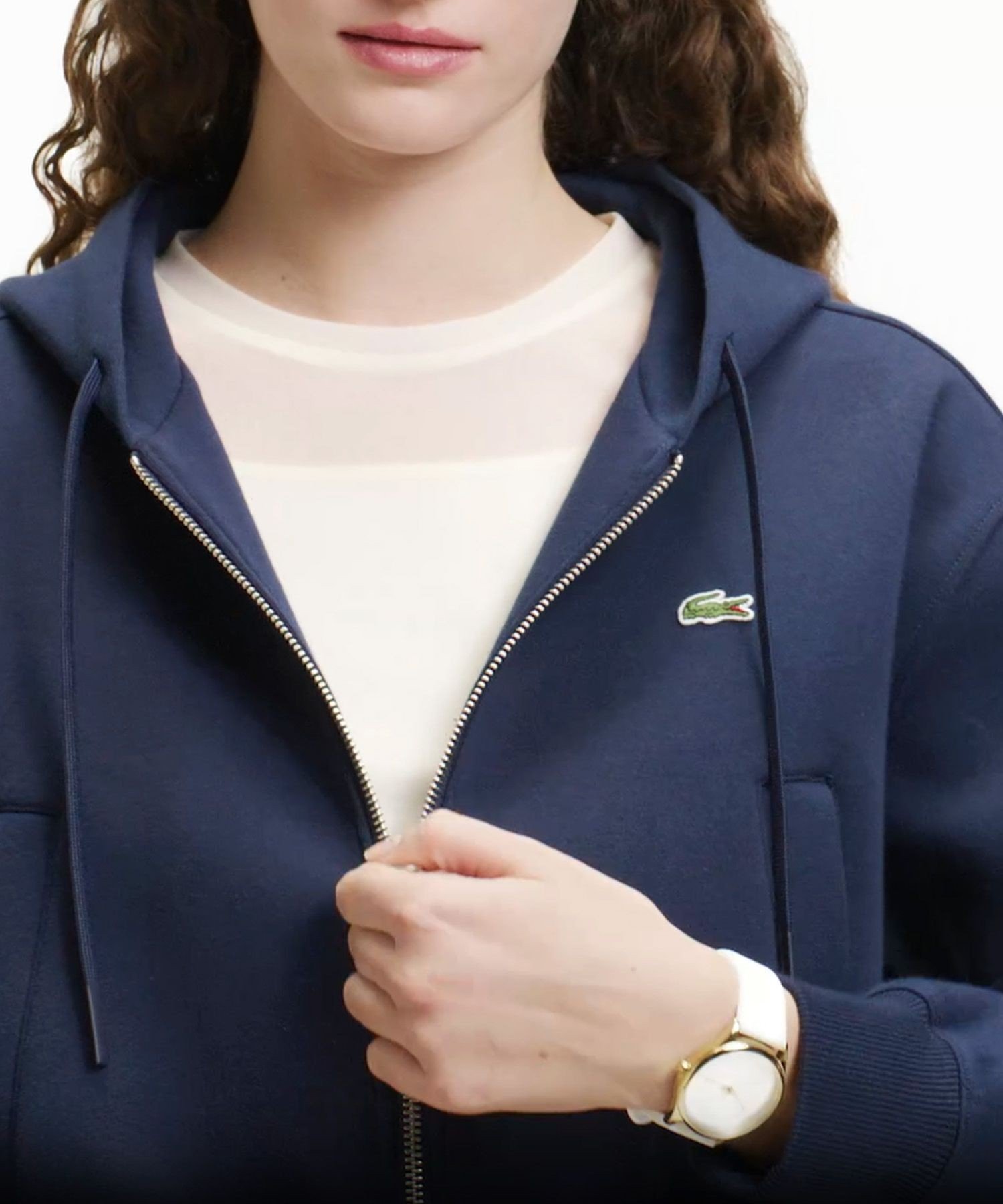 Толстовка LACOSTE Двусторонняя Navy — фото 3