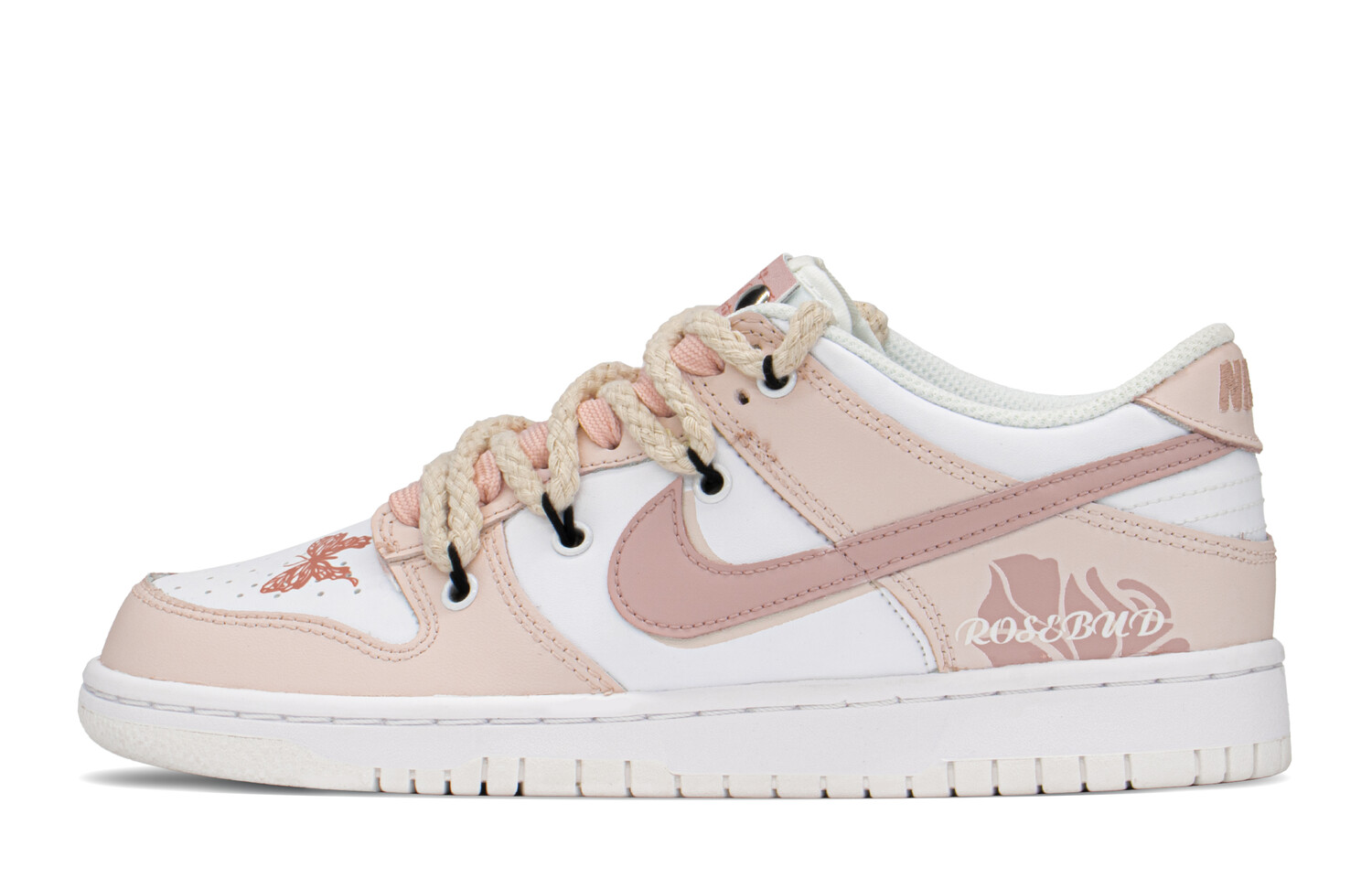 

Кроссовки Nike Dunk Low, розовый/белый