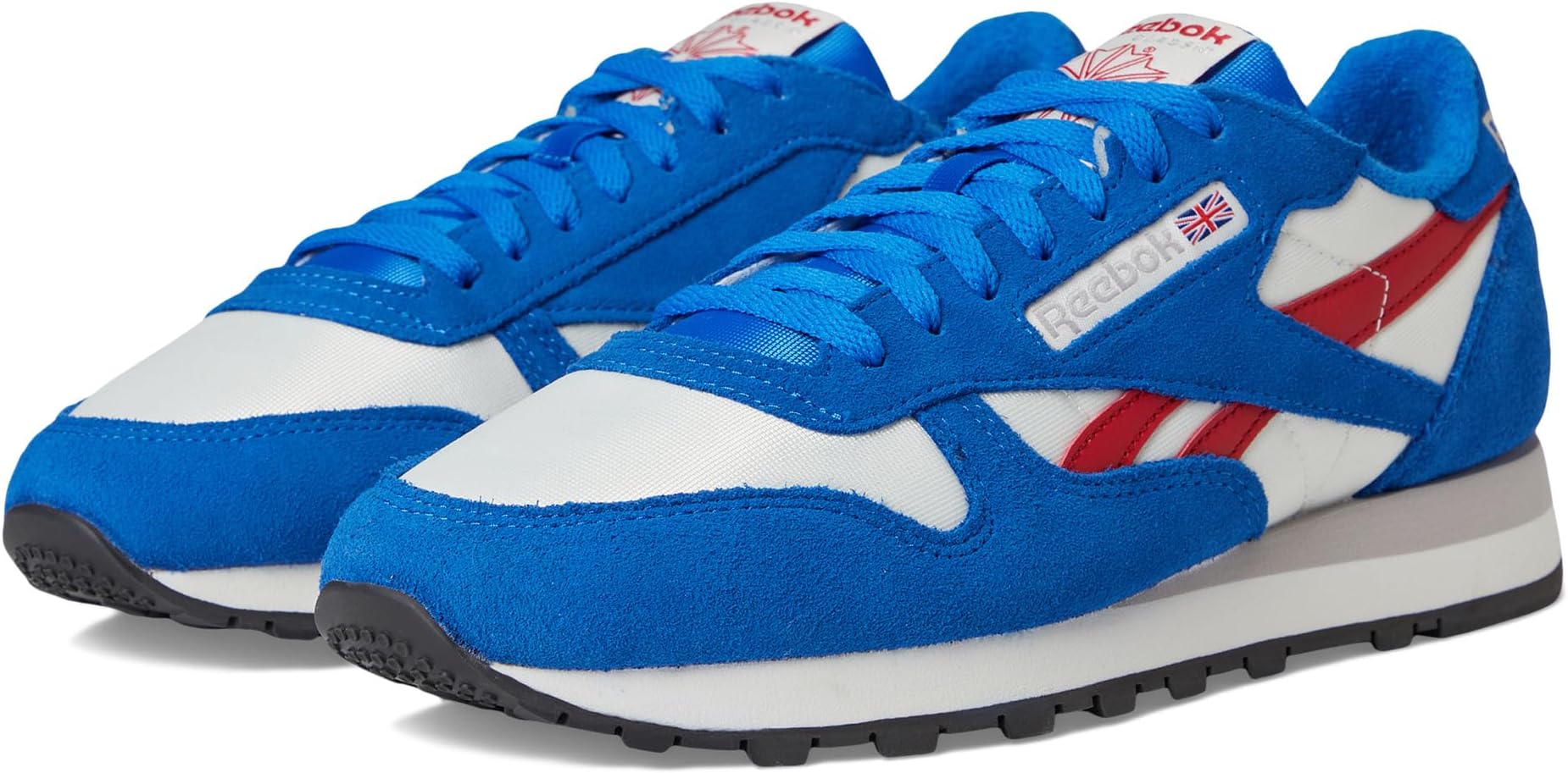 Кроссовки Unisex Reebok Lifestyle Classic Leather, Chalk/Optimum Blue/Vector Red