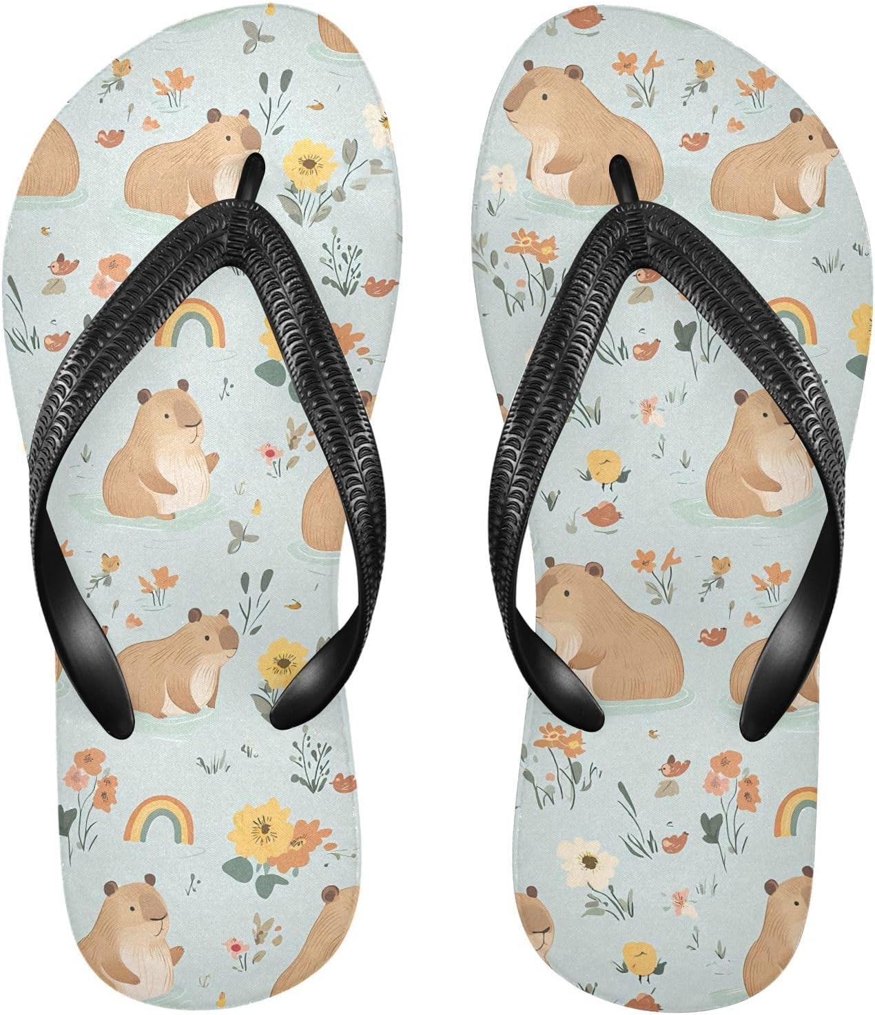 

Милые капибары Шлепанцы Пляж Летние Повседневные Сандалии для женщин и мужчин Для душа 20861720 Kfbe, Capybara