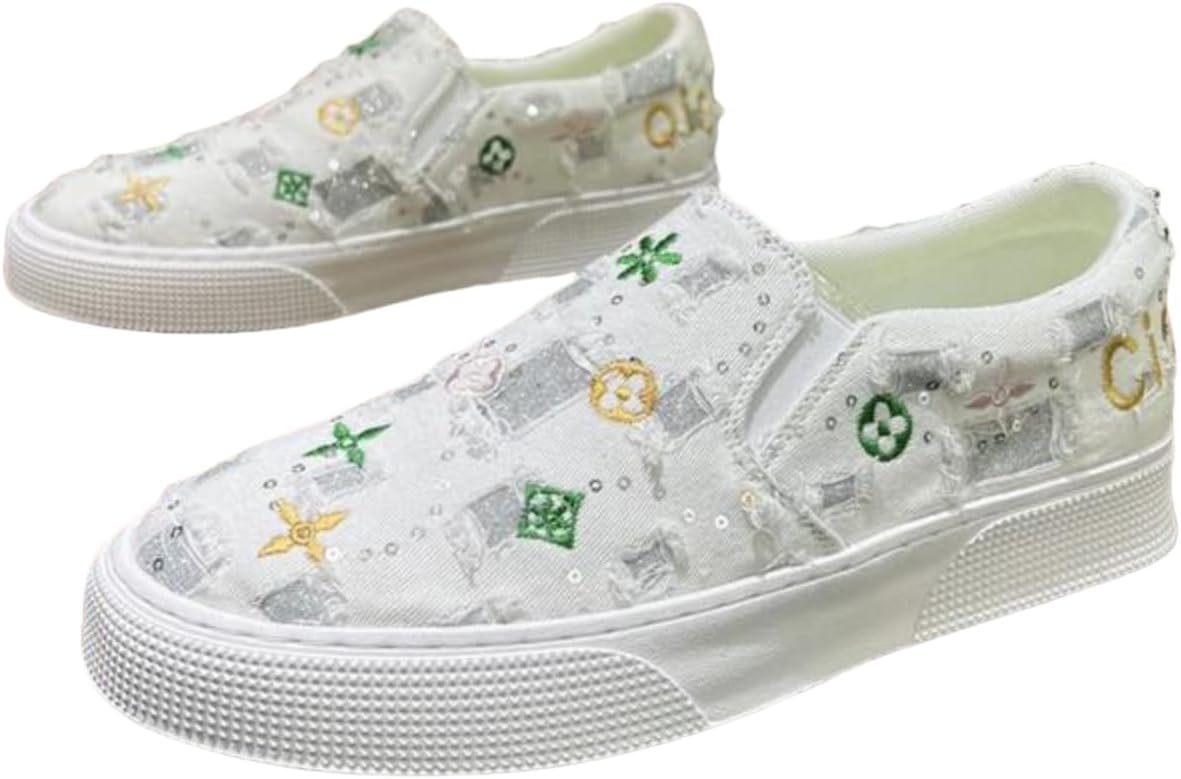 

Мужские слипоны-кроссовки, легкие и дышащие, повседневная обувь, подходящая для ежедневного отдыха и активного отдыха на улице Aokisx, белый