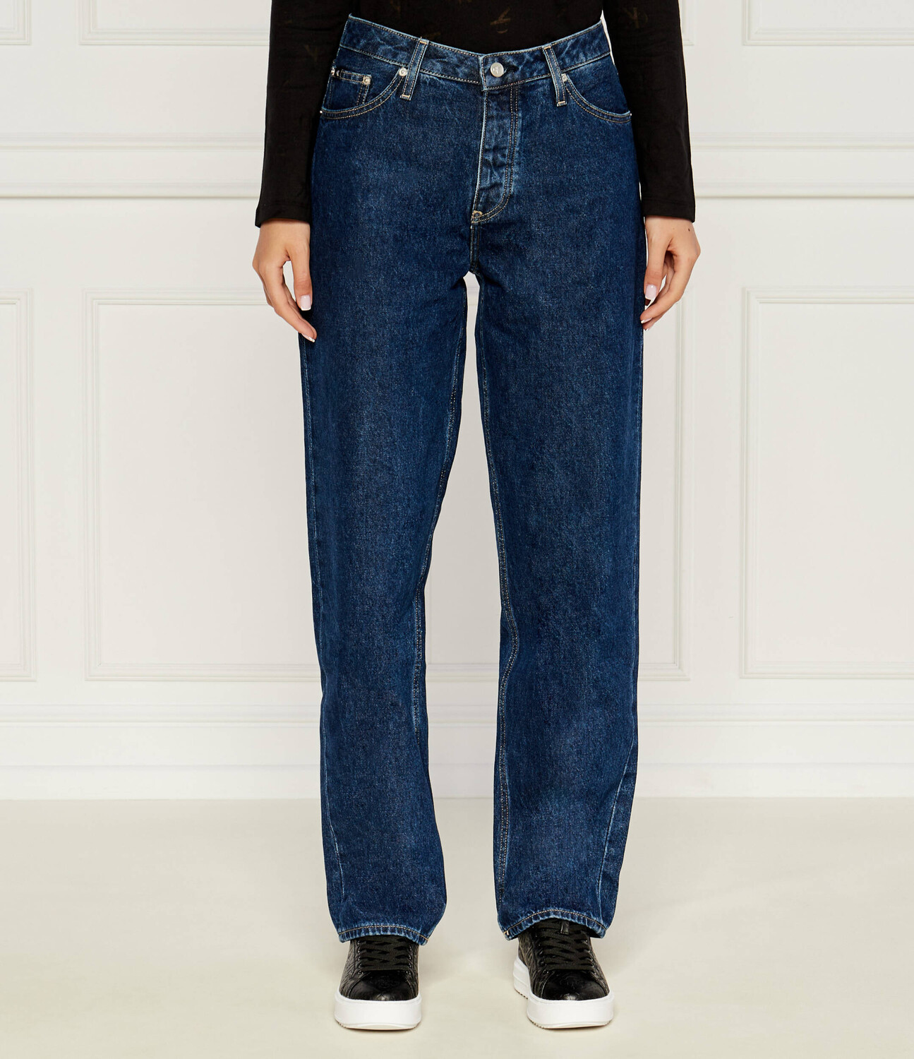 

Джинсы CALVIN KLEIN JEANS Relaxed fit, темно-синий