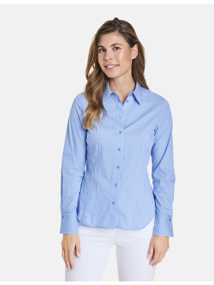 

Блуза Gerry Weber Langarm, цвет blau/weiß streifen