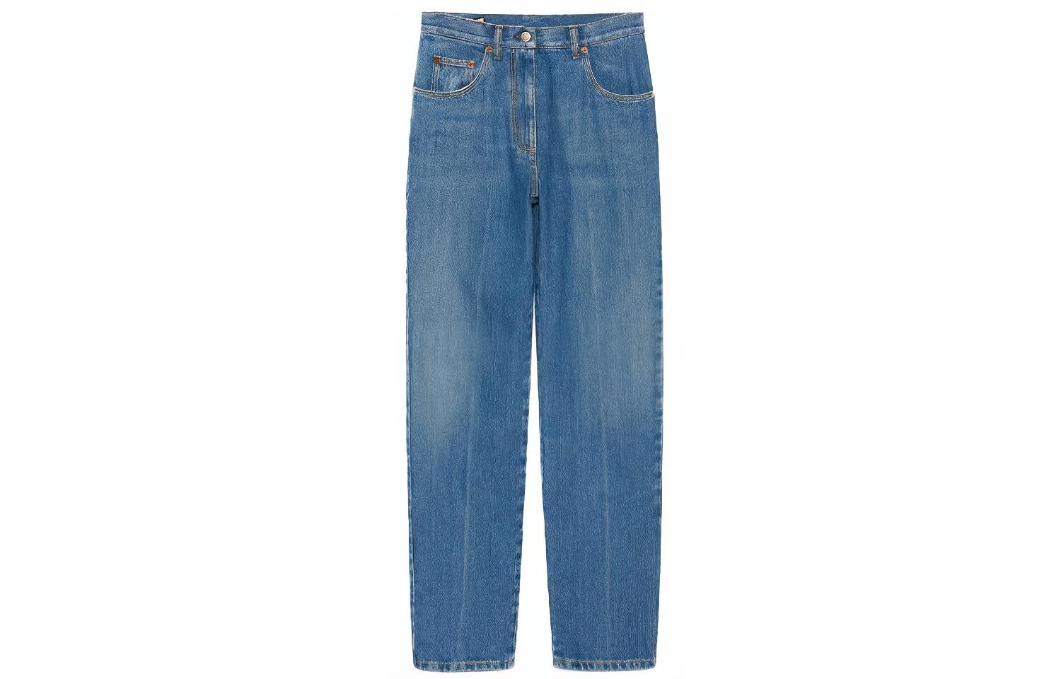 

Джинсы женские Gucci Horsebit Straight-leg, синий
