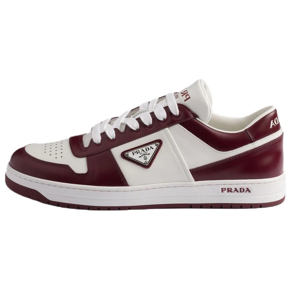 Кеды PRADA Downtown White & Burgundy