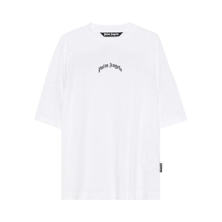 

Футболка Palm Angels Back Curved Logo Over T-Shirt, Off White