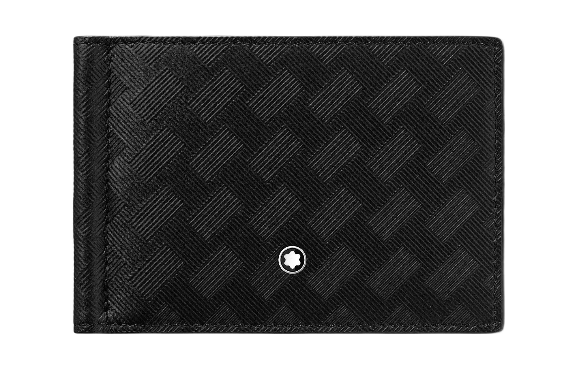 

MONTBLANC Кожаный кошелек из зернистой кожи для мужчин черный