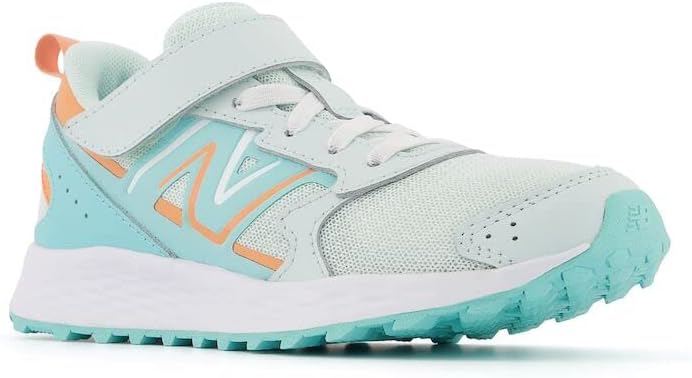 Кроссовки New Balance детские унисекс Fresh Foam 650 V1 с эластичными шнурками и верхней застежкой, персик — фото 4