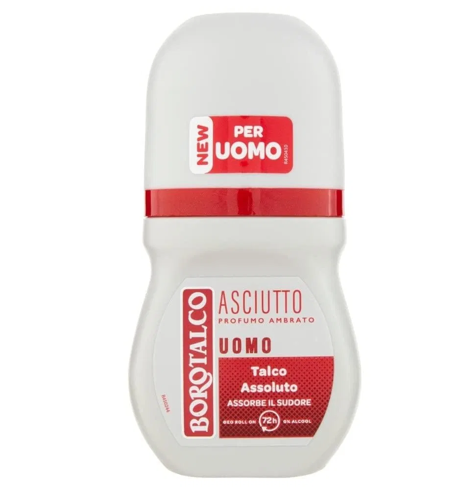 Мужской роликовый дезодорант Borotalco Uomo Asciutto Men Amber, 50 мл (6 шт.) Italian Gourmet E.R. — фото 2