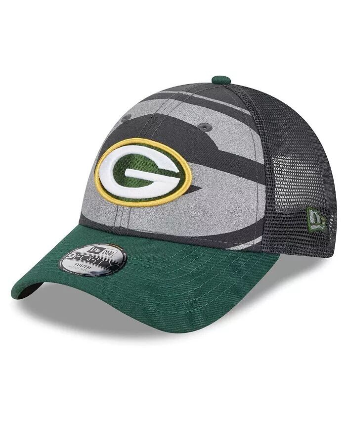 

Дошкольный мальчики и девочки графитовый, зеленый Green Bay Packers Reflect 9FORTY регулируемая кепка New Era