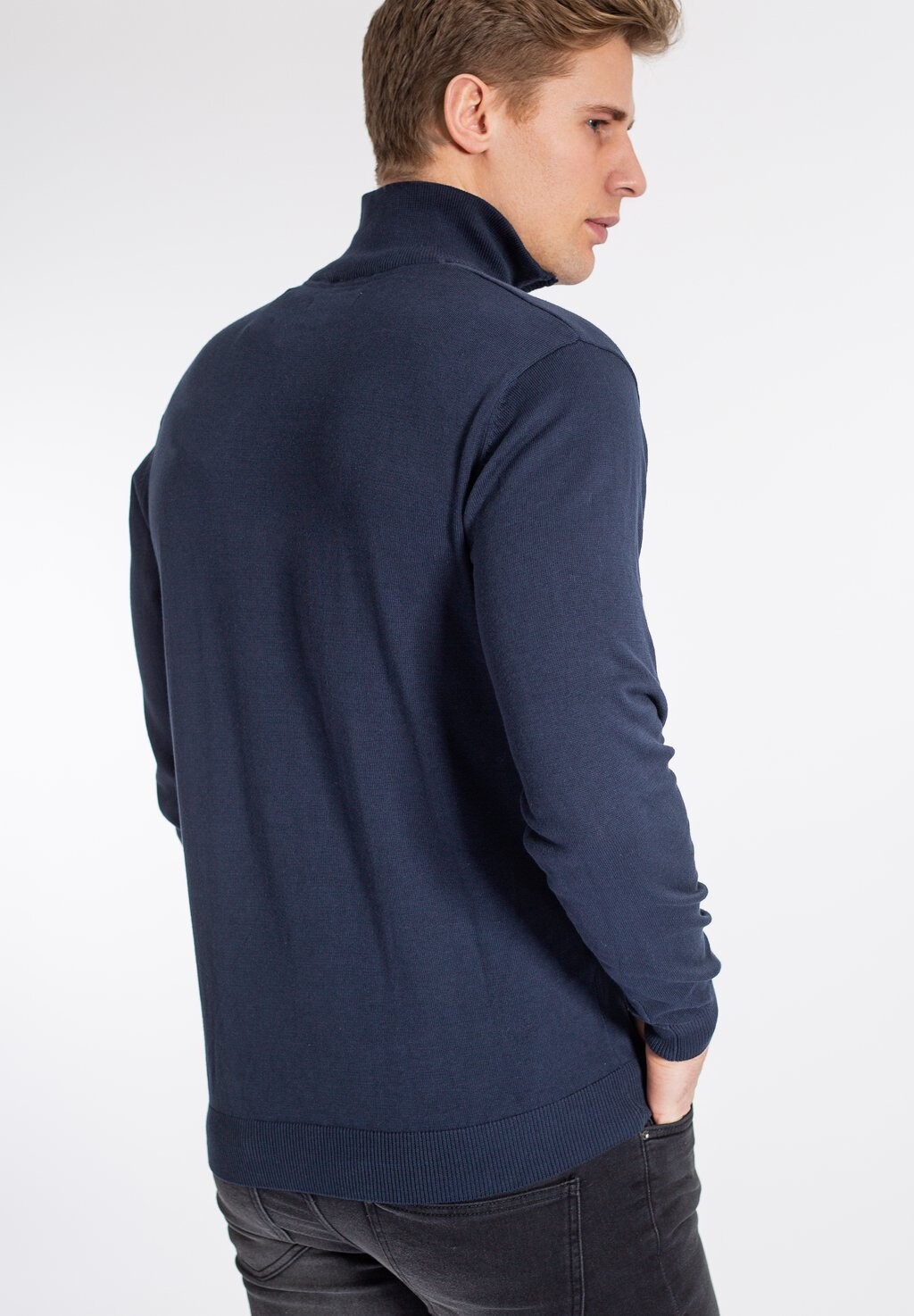 Вязаный свитер BRISON HALF-ZIP U.S. Polo Assn., цвет dark sapphire — фото 2