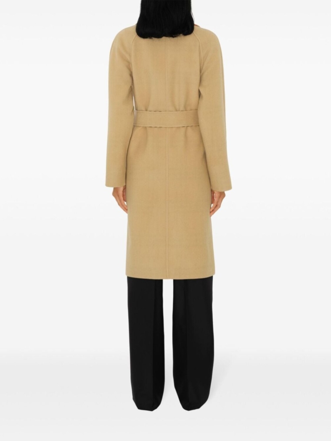 Пальто Burberry двустороннее в клетку, нейтральный цвет — фото 4