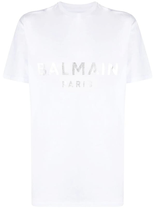 

Футболка Balmain с серебряным принтом Dolce & Gabbana, белый