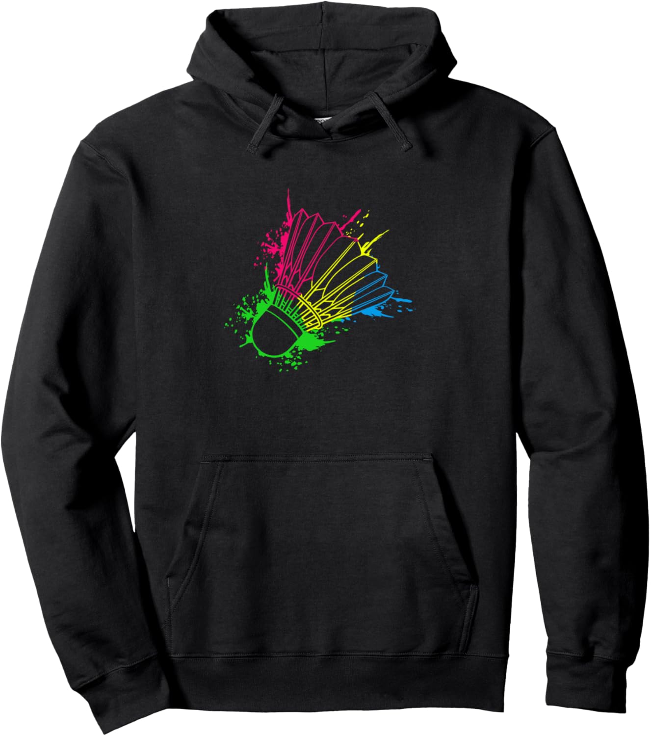 

Худи с графическим изображением бадминтона, черный Badminton Player Gift Idea Badminton Shuttlecock