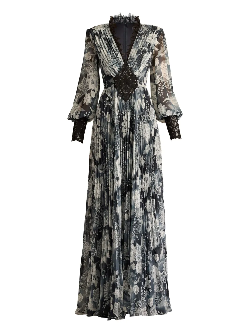 

Платье с цветочным принтом Tadashi Shoji, белый