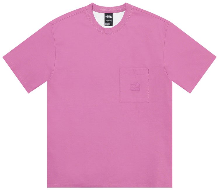 

Футболка Supreme x The North Face Pigment Printed Pocket Tee 'Pink', розовый