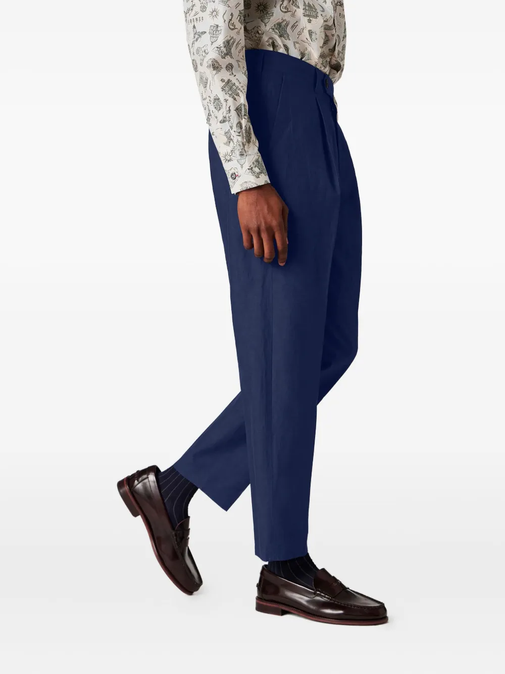 

Брюки со складками Paul Smith, синий