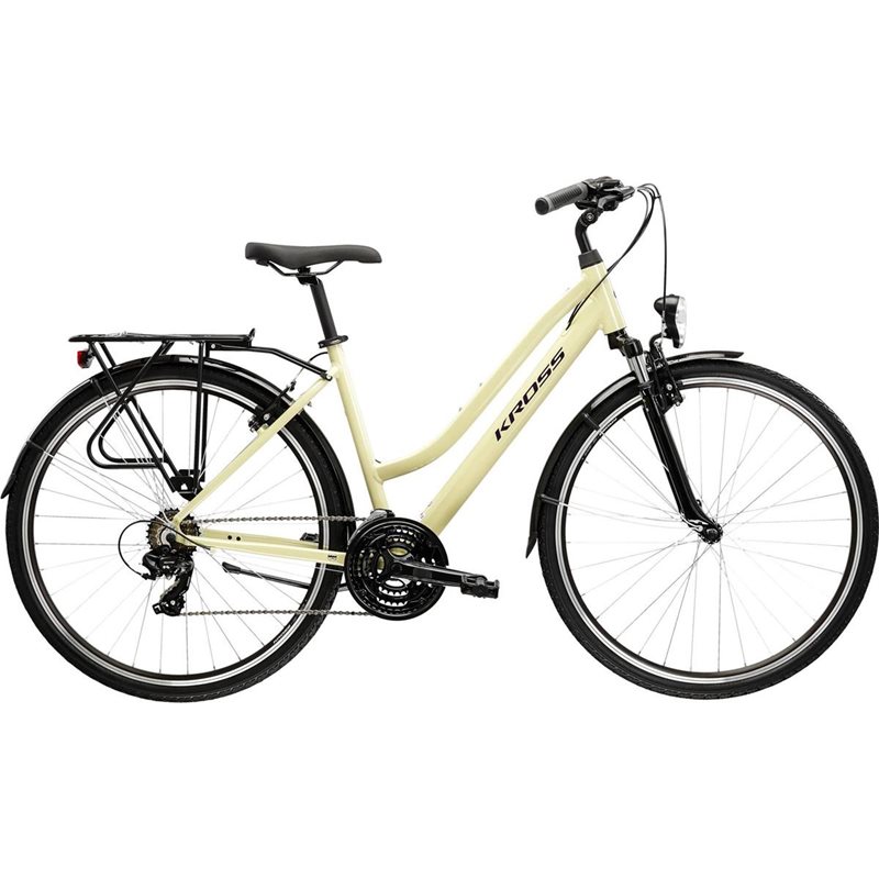 

Женский велосипед Kross Trans 1.0 Lady, бежевый/фиолетовый