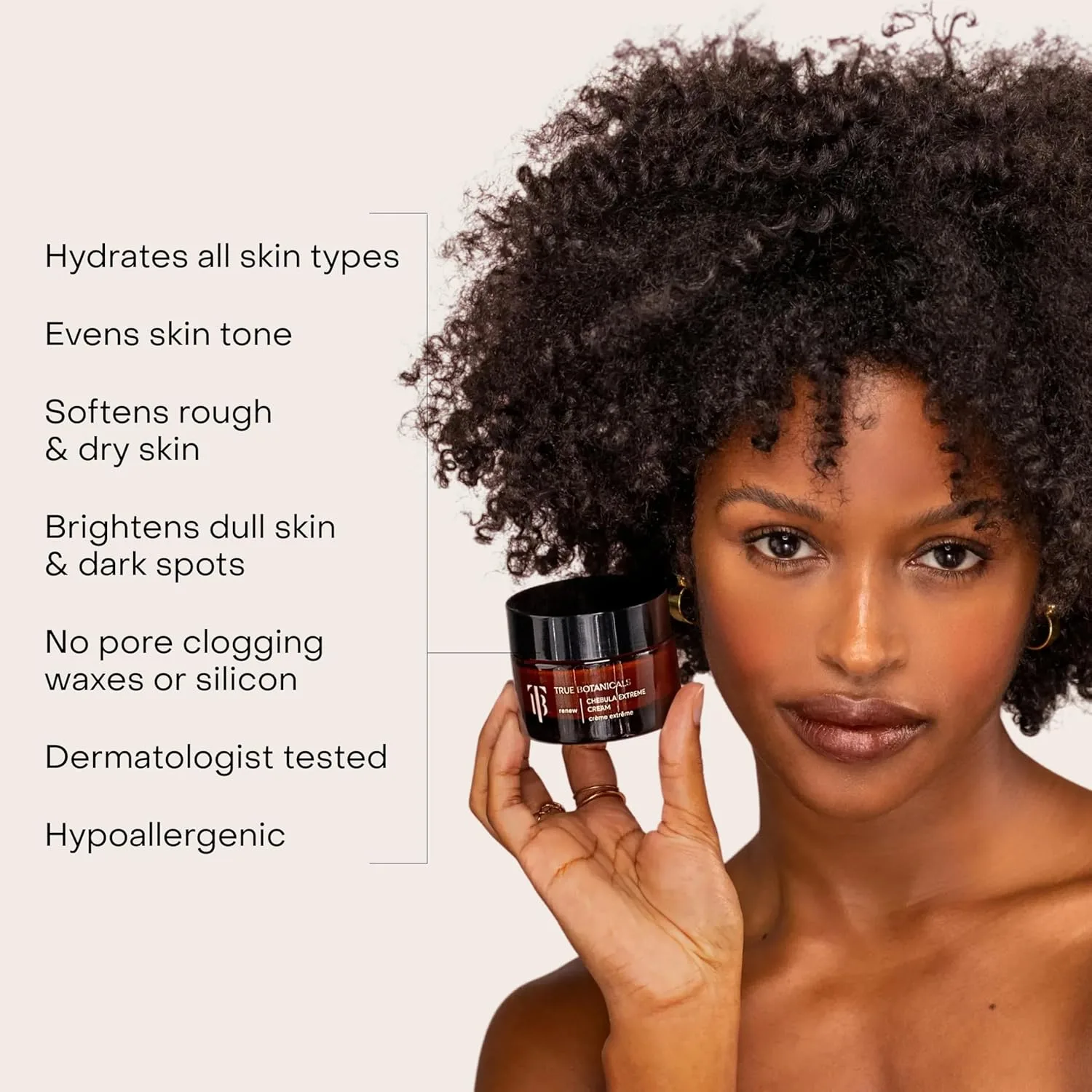 Сыворотка True Botanicals — Chebula Extreme Cream, антивозрастной увлажняющий с гиалуроновой кислотой для сухой и, 50 мл — фото 3