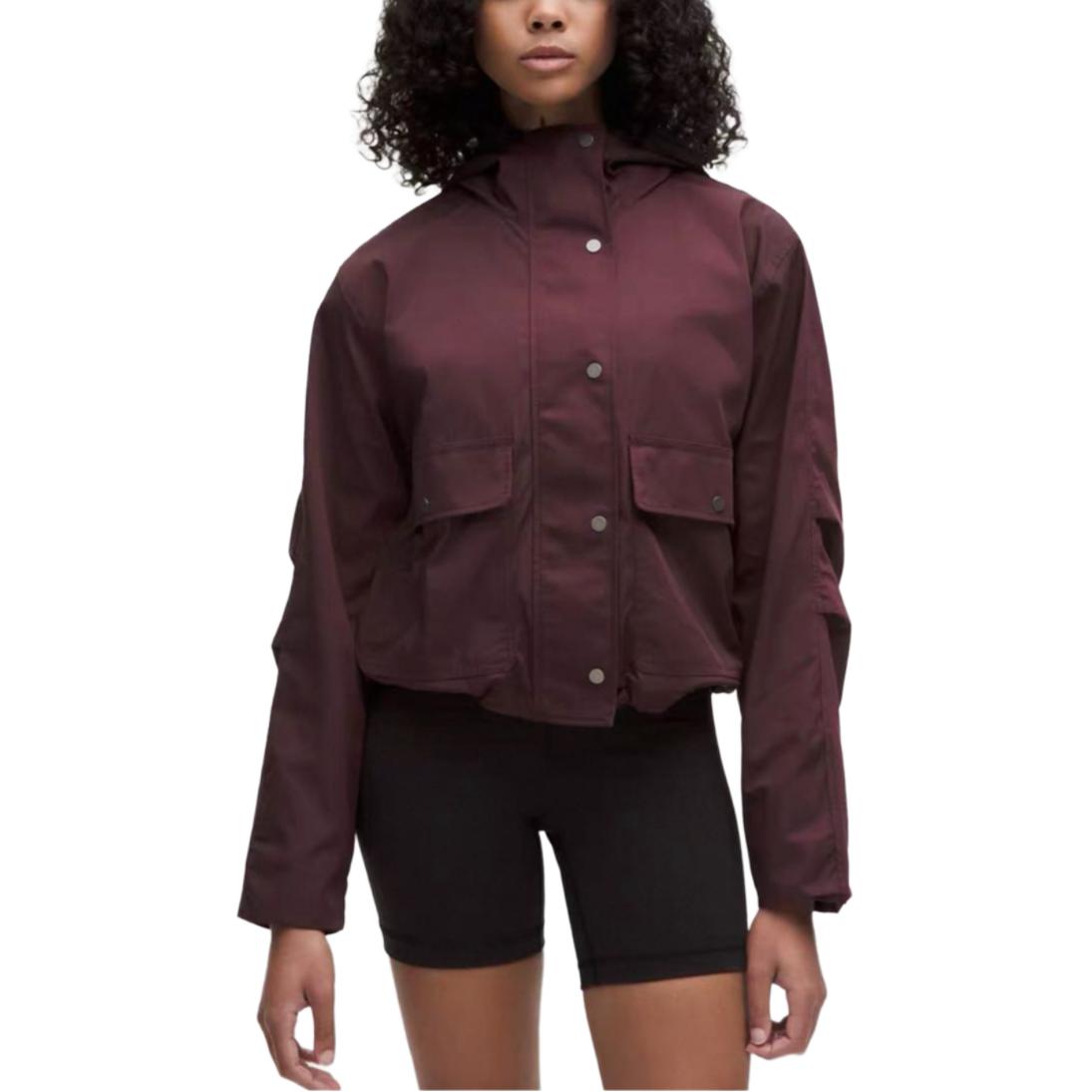 

Lululemon Короткий ветровка тренч женский, Goodnight Plum/GNPL