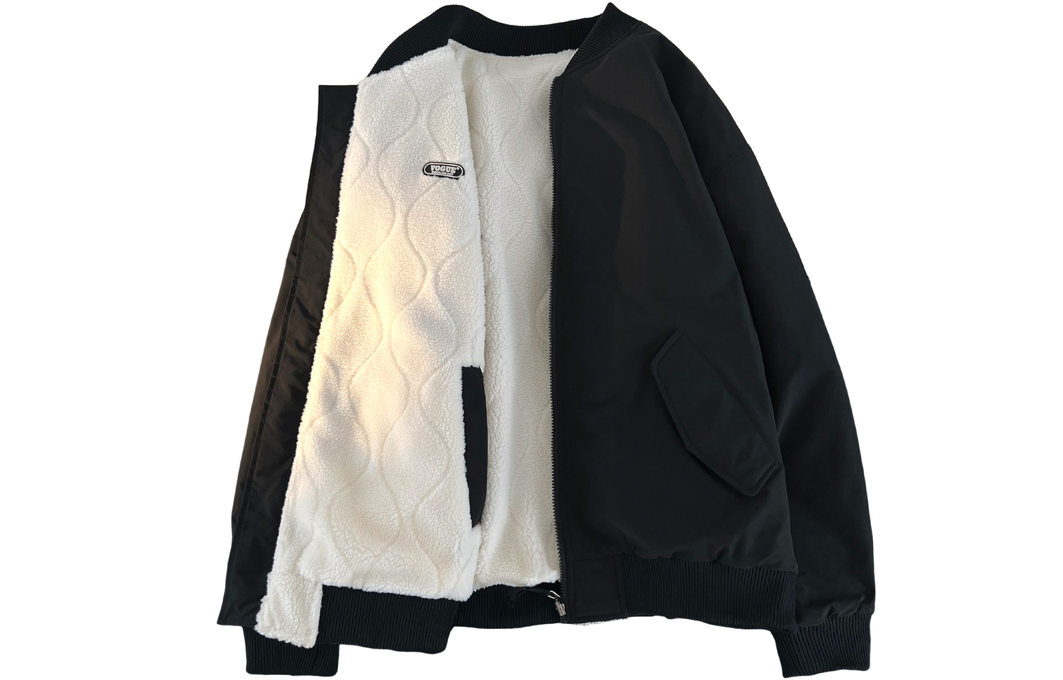 

WARRIOR Пуховик серии "Покоряющий ветер и волны" унисекс, Phantom Black[Reversible Sherpa]