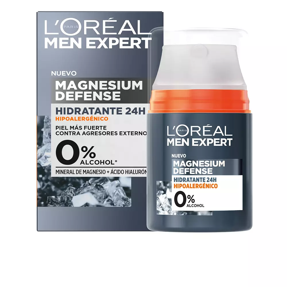 

Крем для лица Men expert magnesium defense hidratante 24 h L'Oréal París, 50 мл.