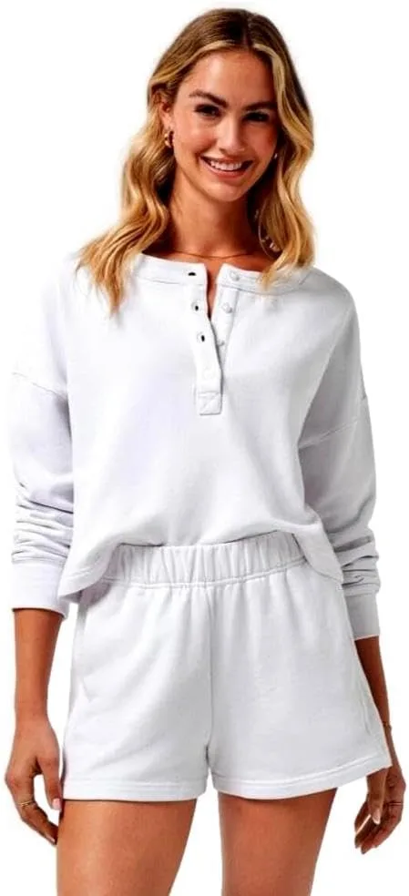 

TravisMathew Женская рубашка Octavia Henley, белая