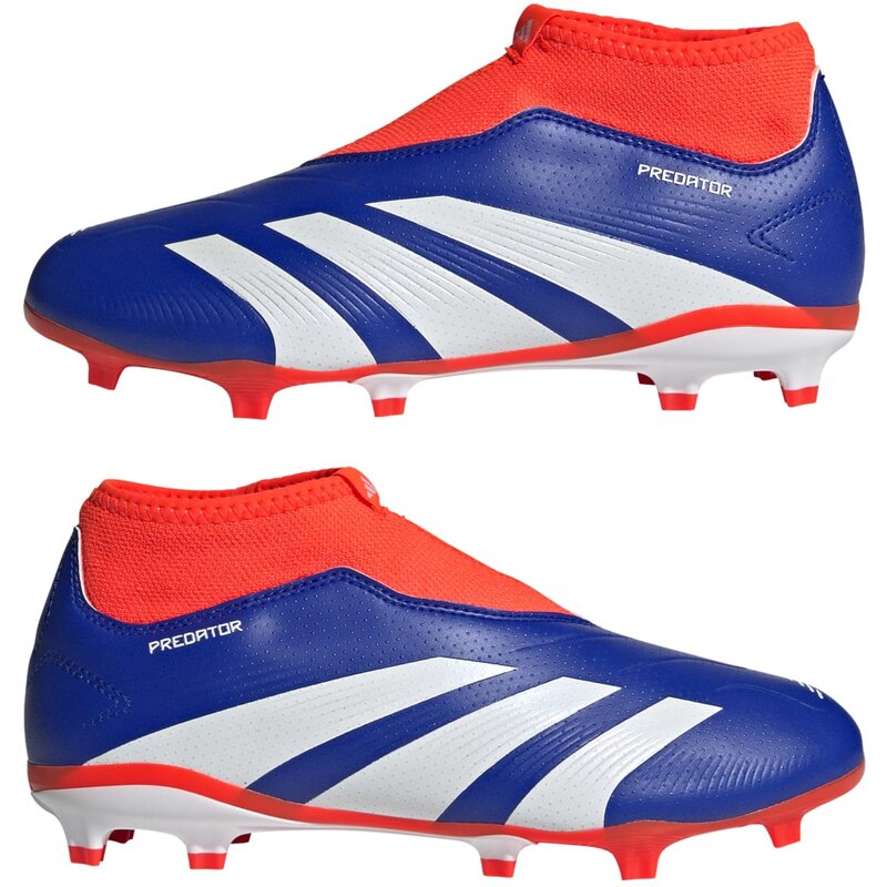Футбольные бутсы Predator League без шнурков для детей FG Adidas, мультиколор — фото 4