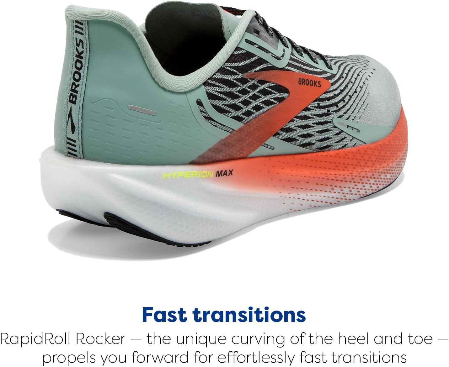 Мужские нейтральные беговые кроссовки Brooks Hyperion Max, синий — фото 4