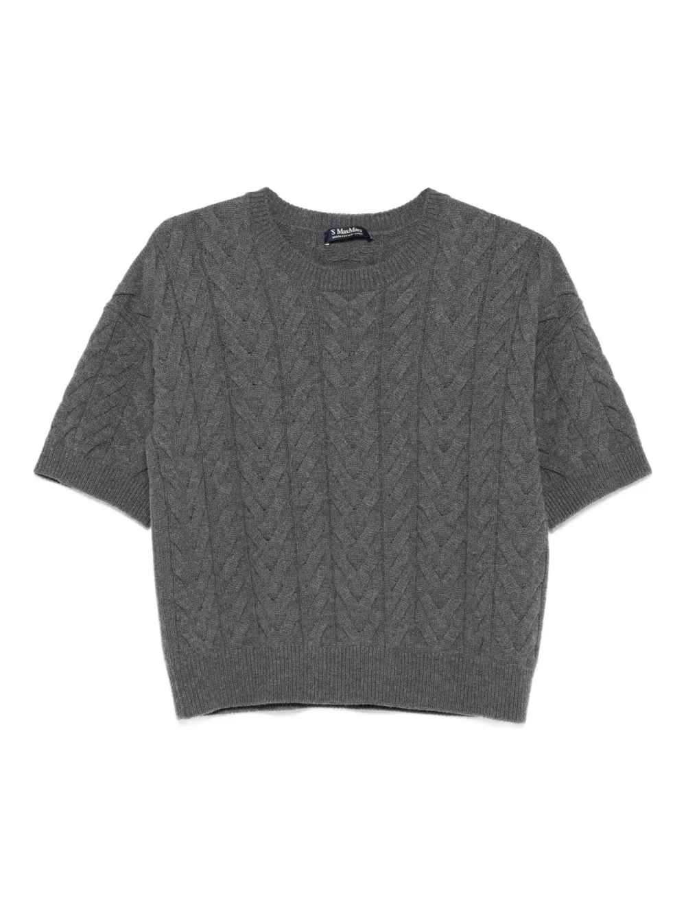 

Топ фактурной вязки 'S Max Mara, серый