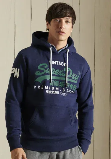 

Толстовка с капюшоном Superdry "VL NS HOOD", синий