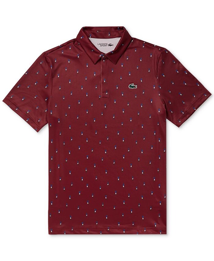 

Мужская футболка-поло обычного кроя для гольфа Performance Lacoste, красный