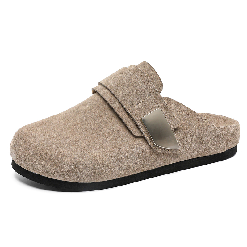 

MUYI Мужские закрытые тапочки бежевые, цвет Beige[Men's]