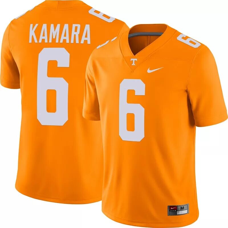 

Мужская футбольная майка Nike Alvin Kamara Tennessee Volunteers #6 Tennessee Orange Dri-FIT Game
