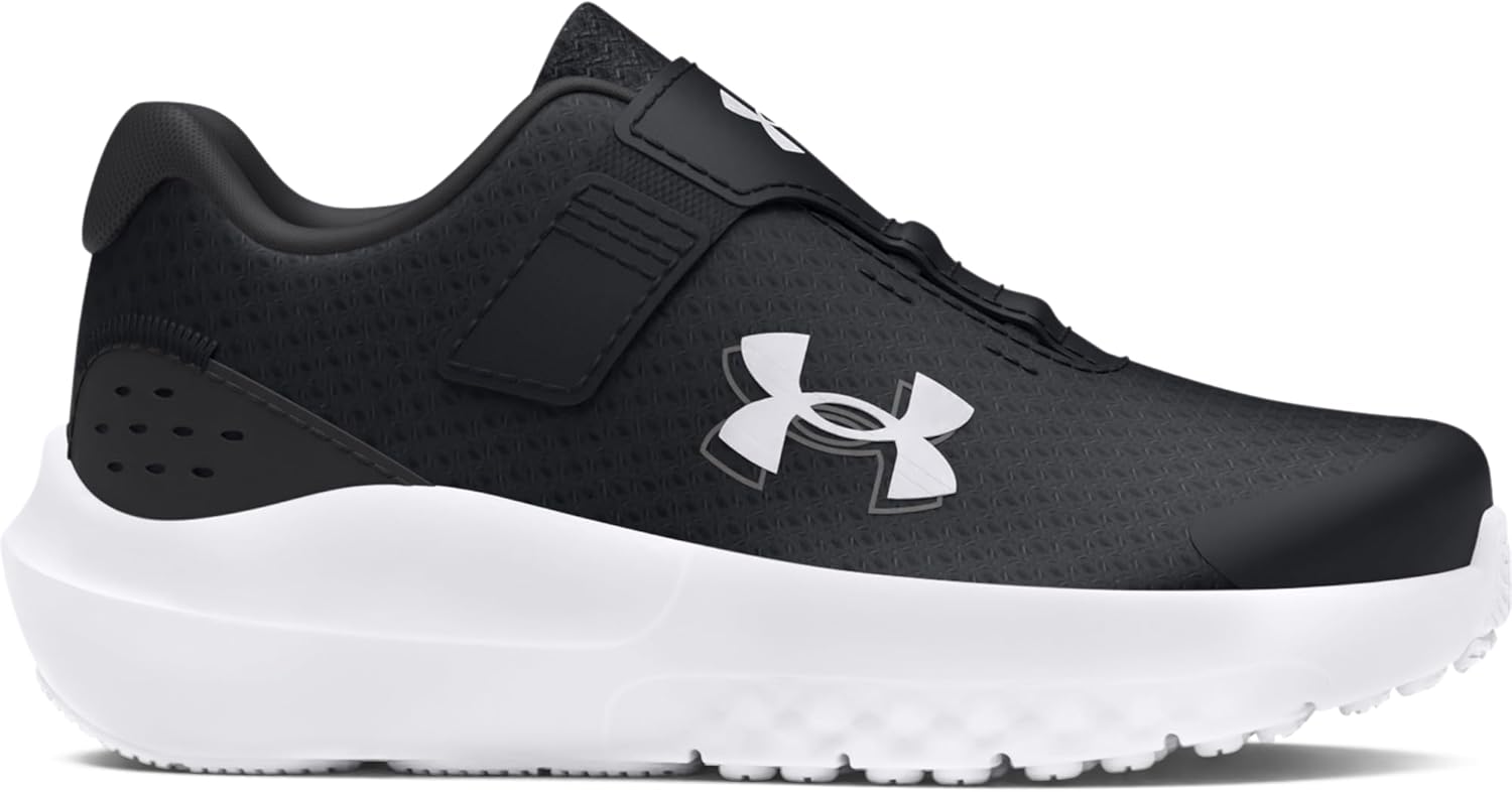 

Детские кроссовки Under Armour Baby Girls' Surge 4 с альтернативной застежкой, (001) Black/Anthracite/White