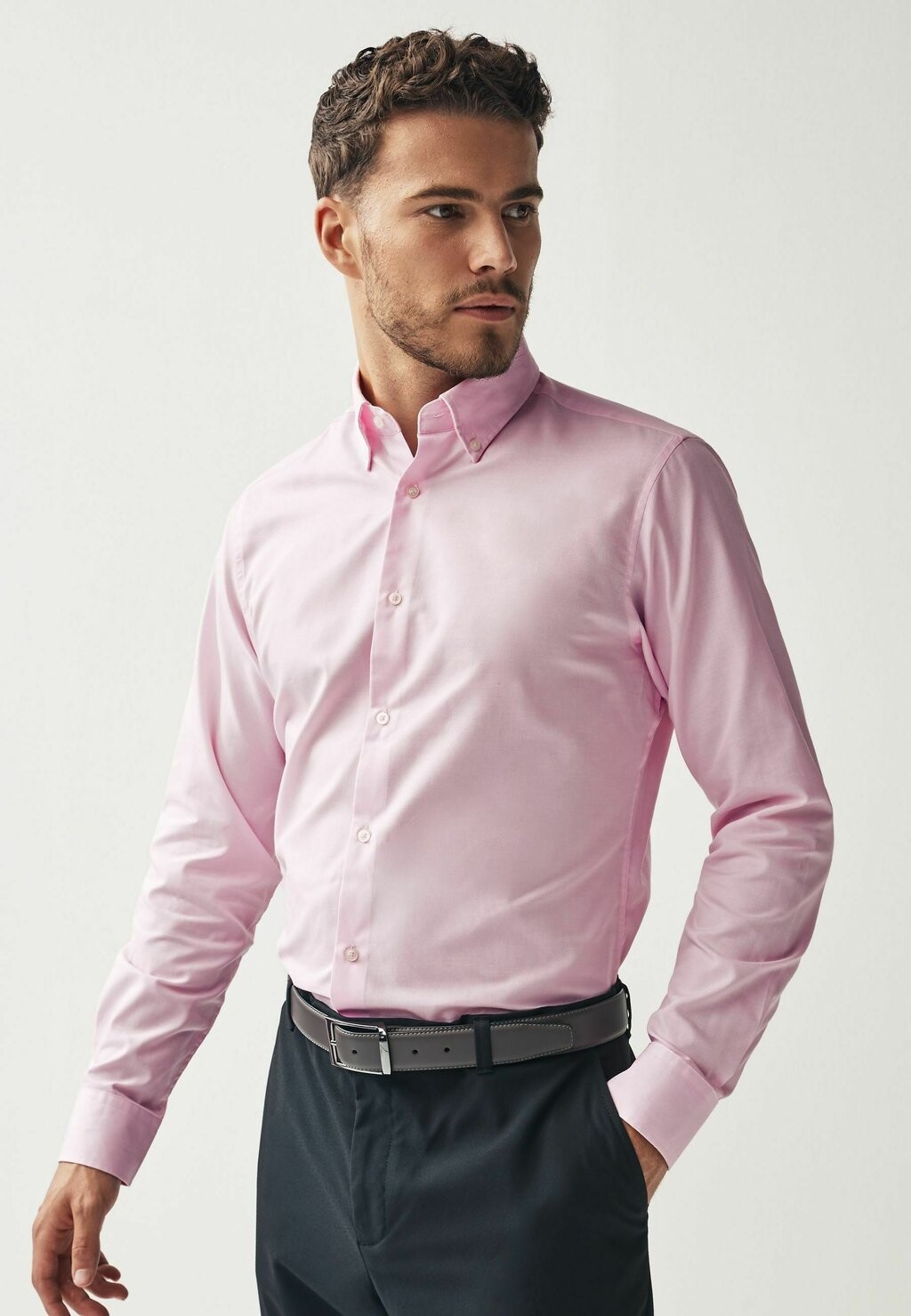 

Классическая рубашка Oxford Slim Fit Next, цвет light pink