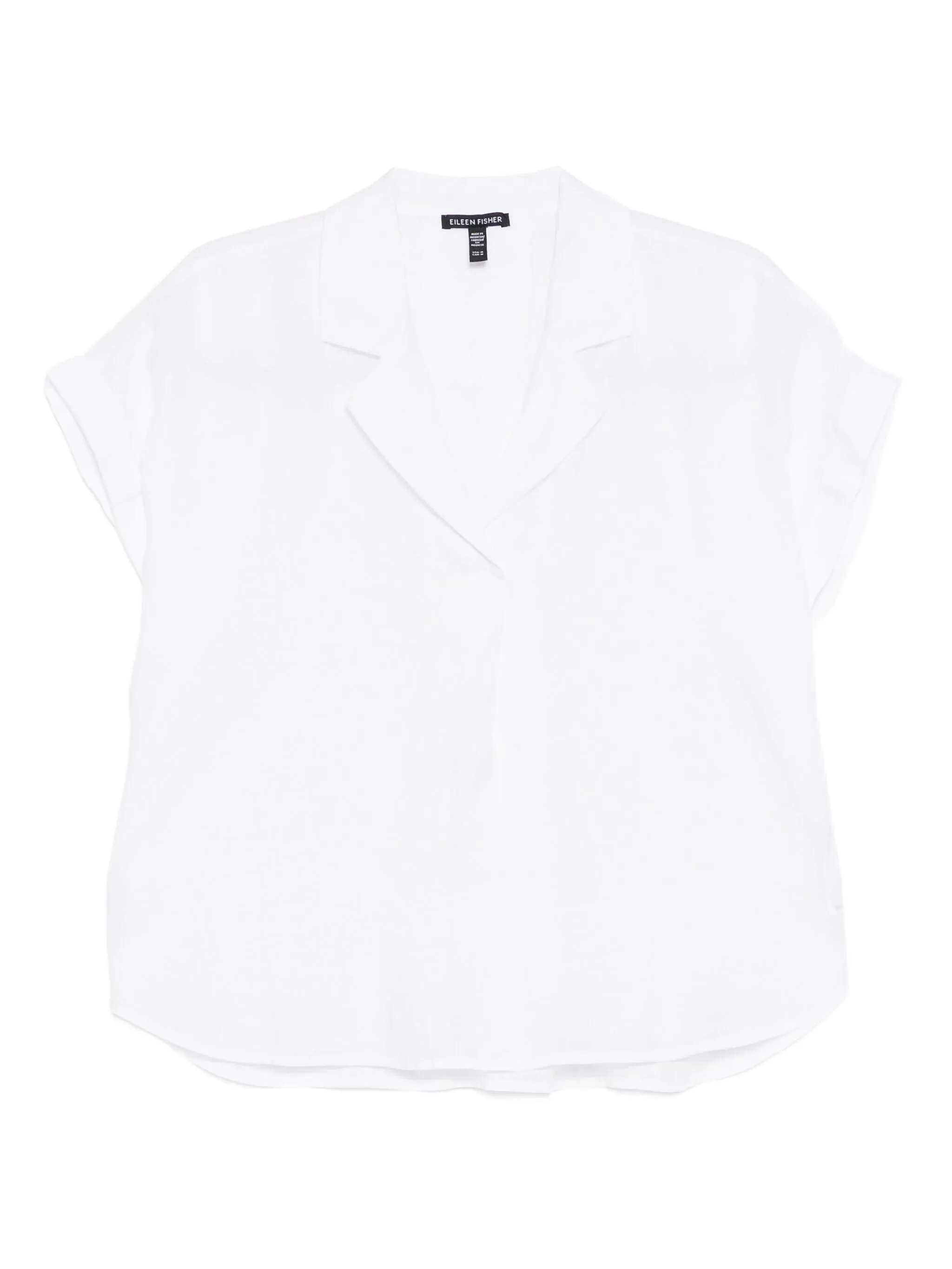 

Топ с заостренным воротником Eileen Fisher, белый