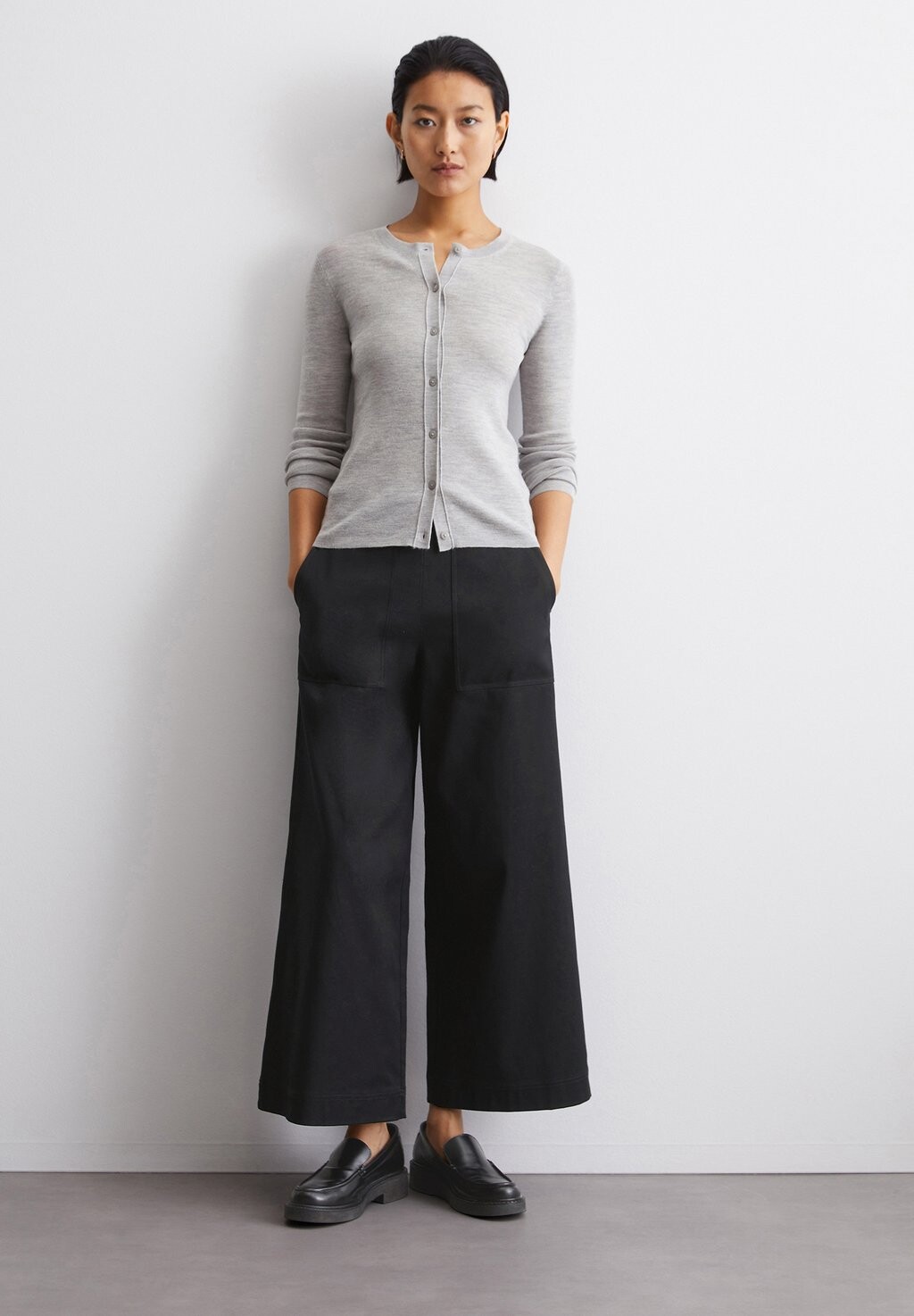 

Кардиган SLIM AUS FEINER Marc O'Polo, серый